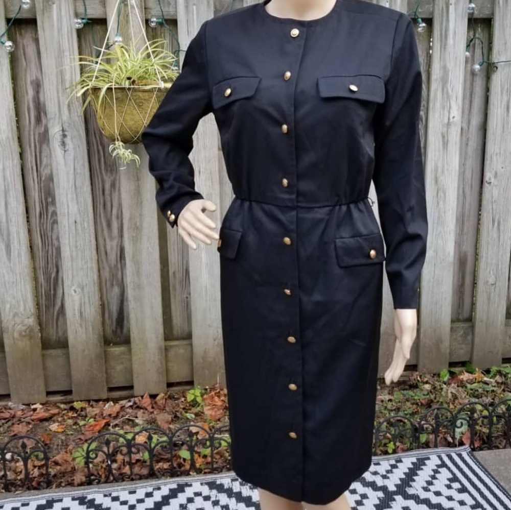 Vintage Allison Smith Petites black dress